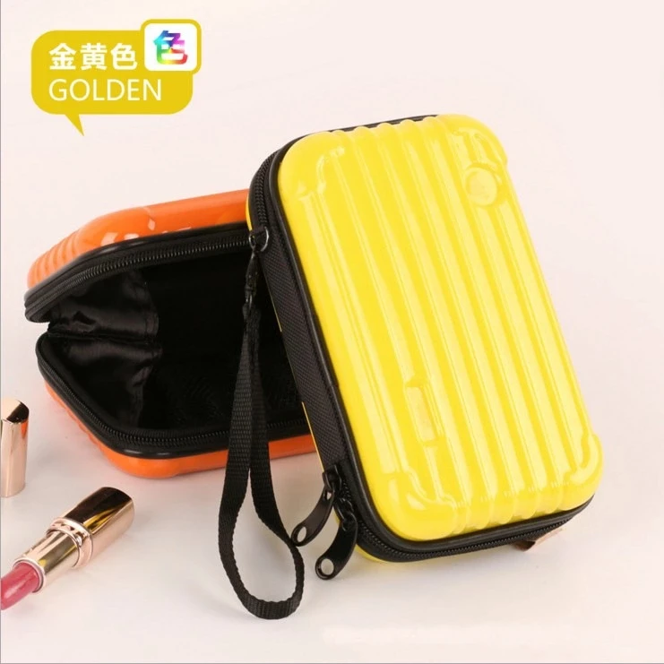 Hot Selling Custom Hard Shell Mini Waterproof Makeup Pouch Travel Carrying Portable Toiletry Case