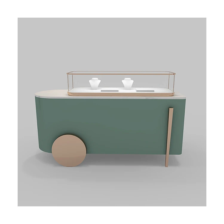 Manufacturer Direct Custom for Luxury Retail Metal Glass Jewelry Display Case Showcase Cabinet Design