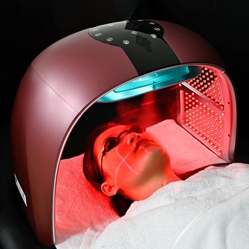 Wholesale Home Salon Facial Photon Red Pdt Led Mask 7 Color Light Therapy Mist Spray Facial Beauty Machine