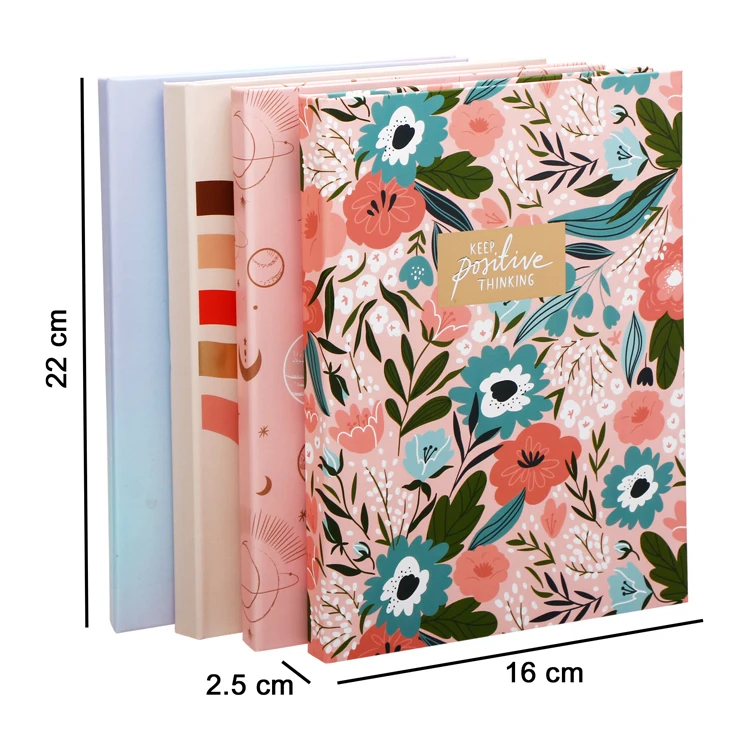 Personalized Hardcover Floral Sticky Notes Set with pocket Colorful Design Sticky Notes with Writing Memo