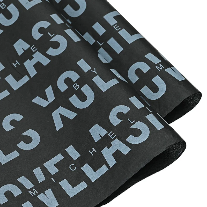 Custom color printing gift tissue wrapping paper with logo packaging tissue paper for shoes