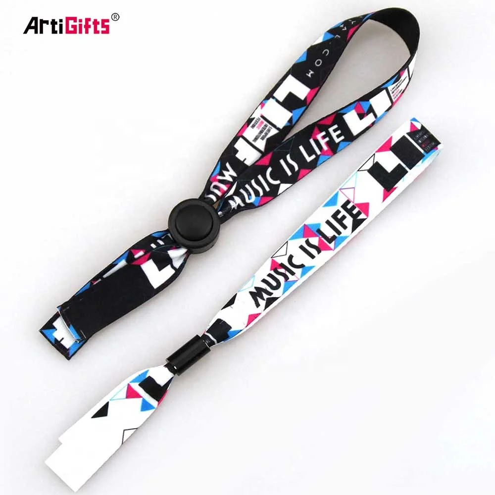 Lanyard Wristband Custom Printing Solid Hand Wrist Wristlet Strap Lanyard Keychain Holder Set With Logo