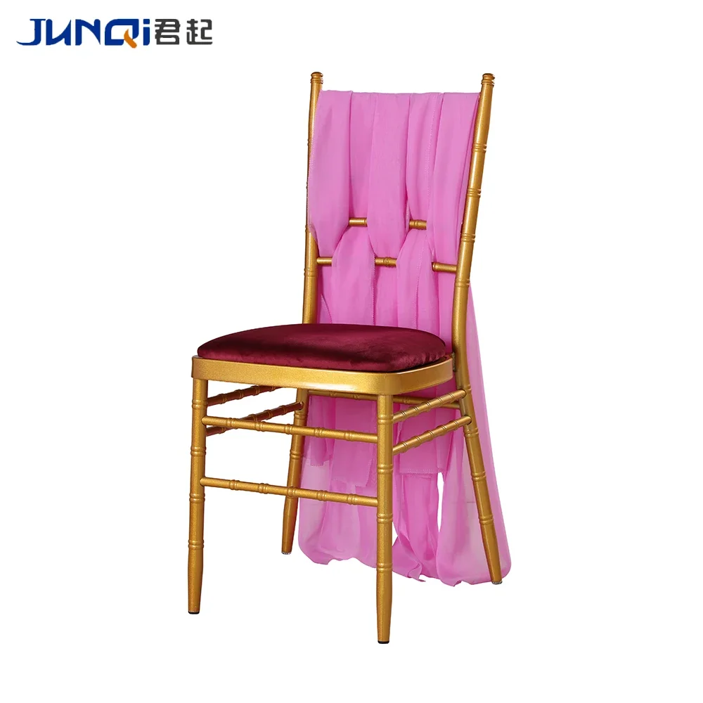 Pink flower spandex Chair Sash cover pink wedding chair cover