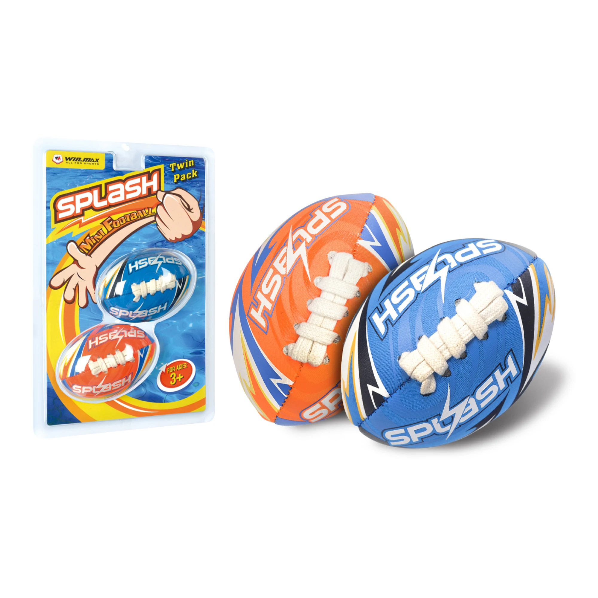 Win.max Neoprene Mini football set Cover With Rubber Waterproof kid Football For Play in and Out of Water