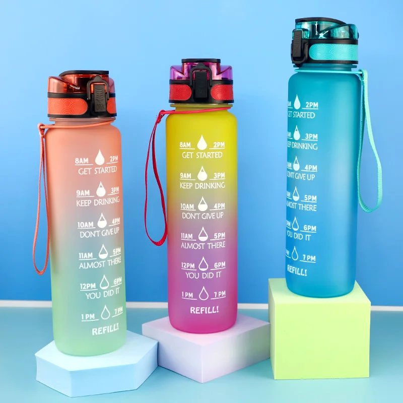 Basketball Water Bottle 32OZ High Quality Manufacturer Wholesale Sports Water Bottle 1L Bpa Free Custom Logo Outdoor Exercise