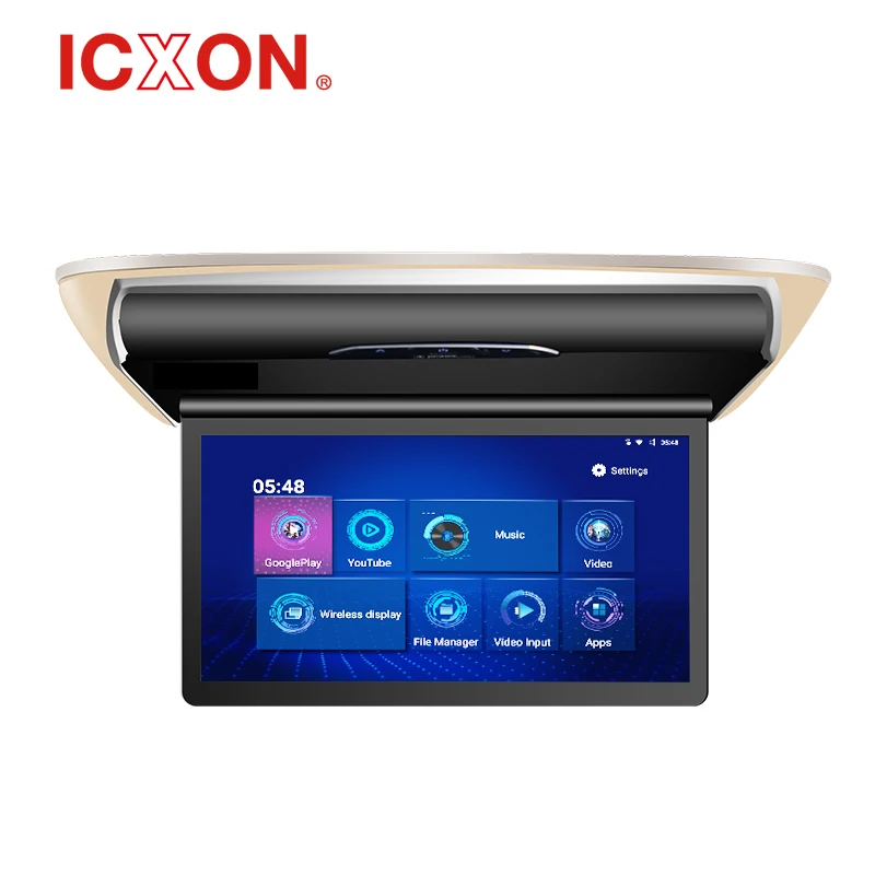 15.6' Car Overhead motorized Flip Down Monitor Screen Display 1080P Video HD Digital TFT Screen Wide Screen Ultra-Thin