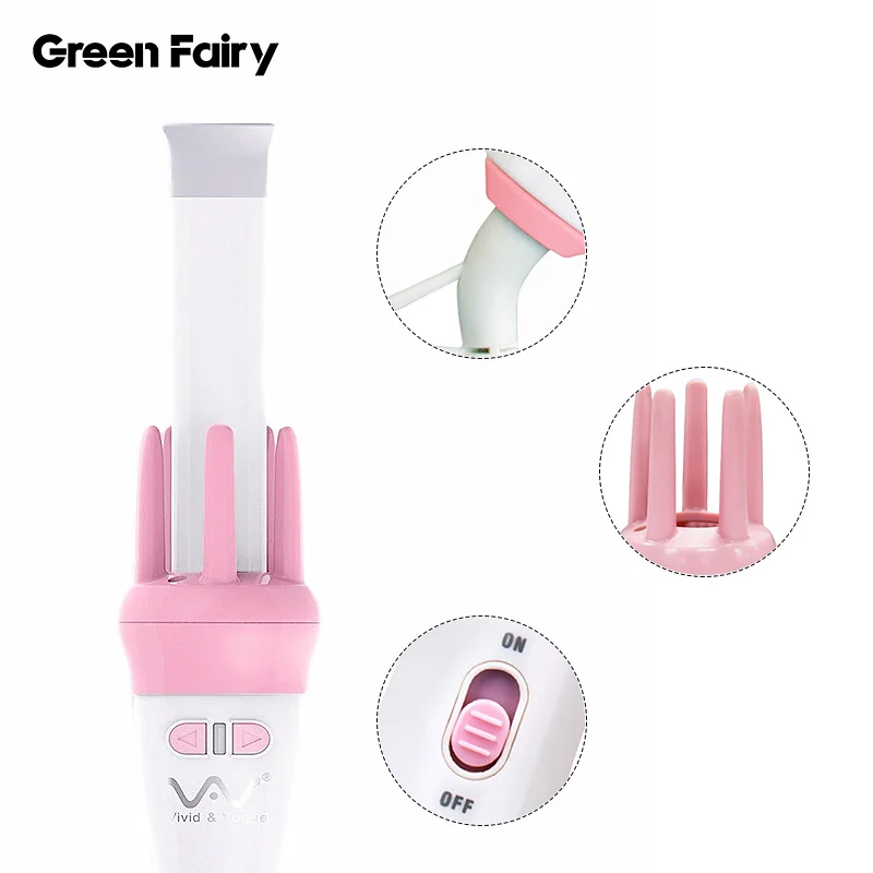 
Hot Sale Hair Curler LCD Pro Salon Automatic Hair Curling Curler Ceramic Roller Wave titanium automatic hair curling machine 