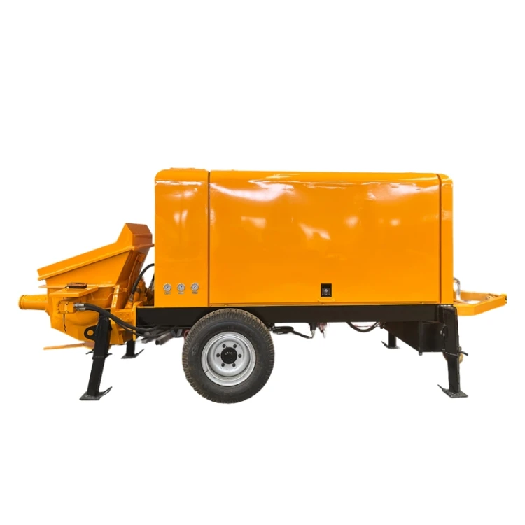 mini  static concrete pump machine from China portable concrete pump hydraulic control valve shotcrete concrete pump