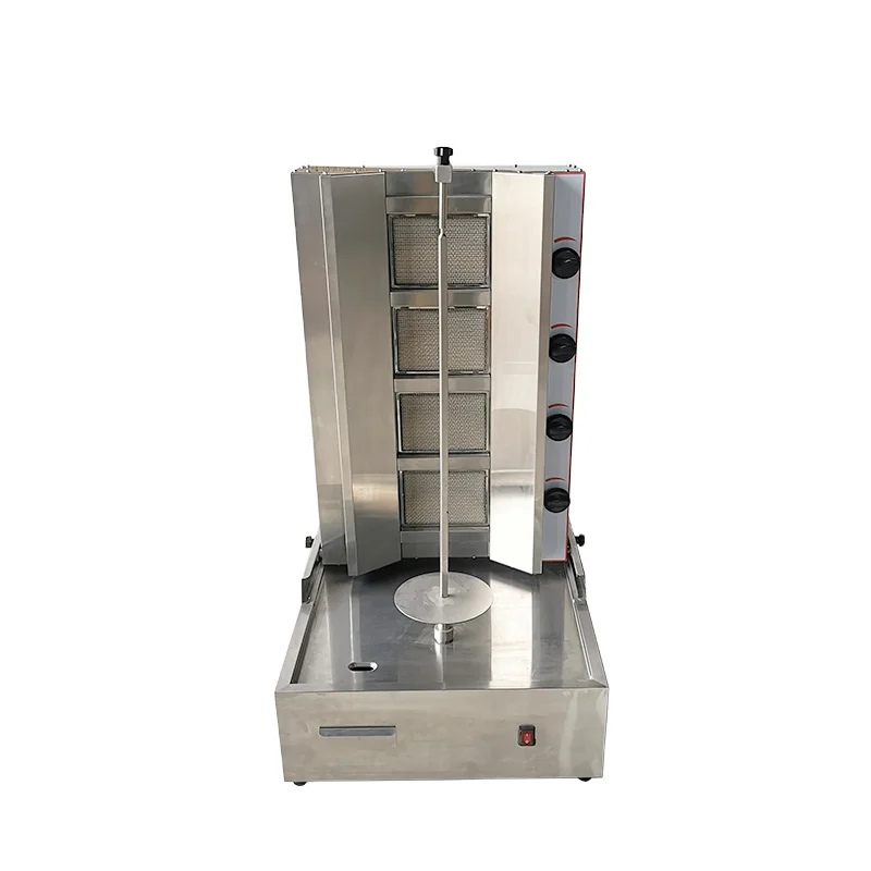 
2021 Low Price Restaurant Best Tabletop 4 Burners Commercial Grill Machine Gas Kebab/Shawarma for Sale 