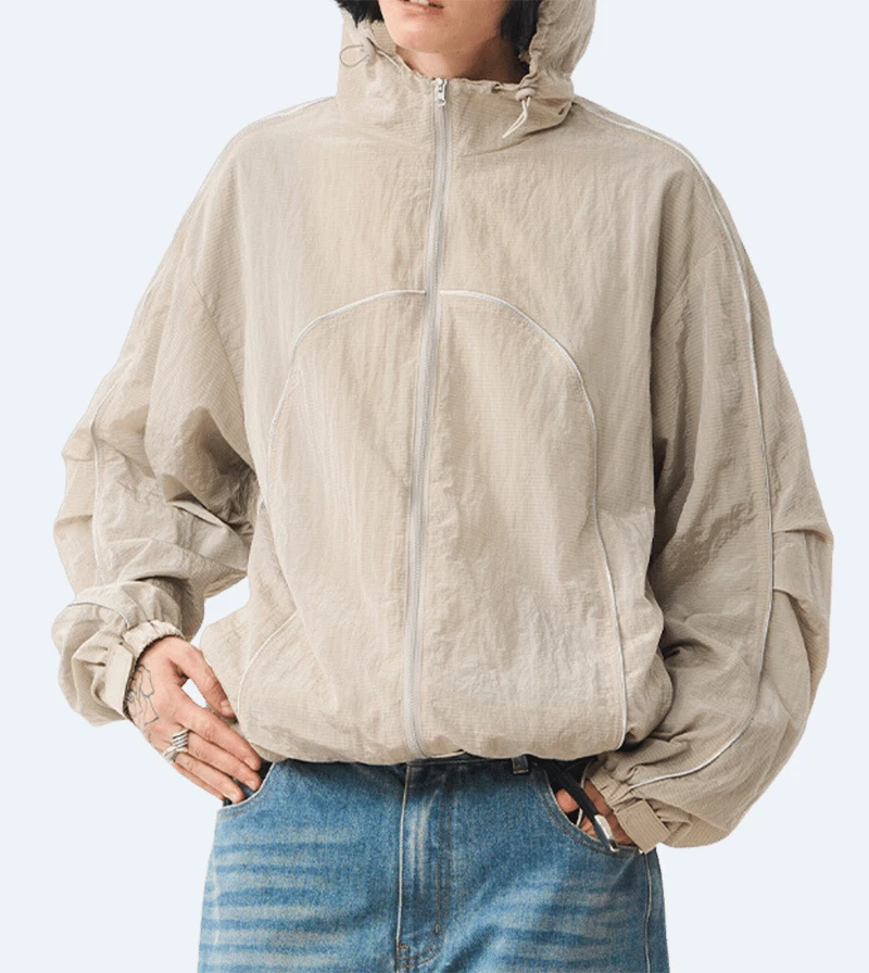 Custom Mens Nylon Tracksuits 90s Sports Athletic Elegant Track Suit Tracksuit Bomber Logo Windbreaker Jacket for Men S-5XL