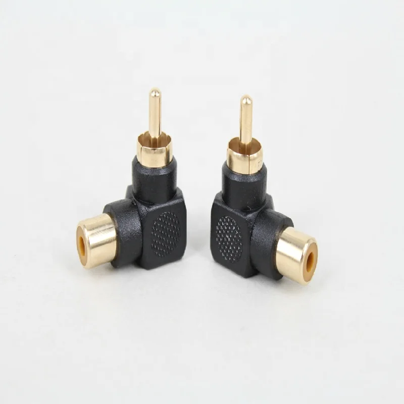Cantell rca штекер 90 градусов RCA правый угол аудио разъем штекер к гнезду rca адаптер