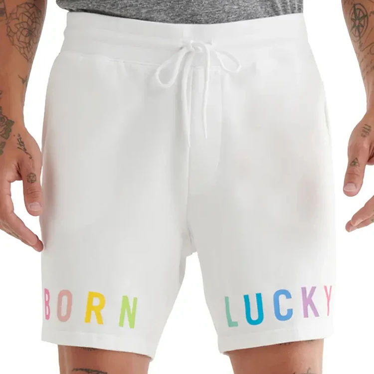 Dec Oem Custom Celana Pendek High Quality Running Shorts Men Boardshort Manufacturer Colored Logo Printed White Cotton Shorts