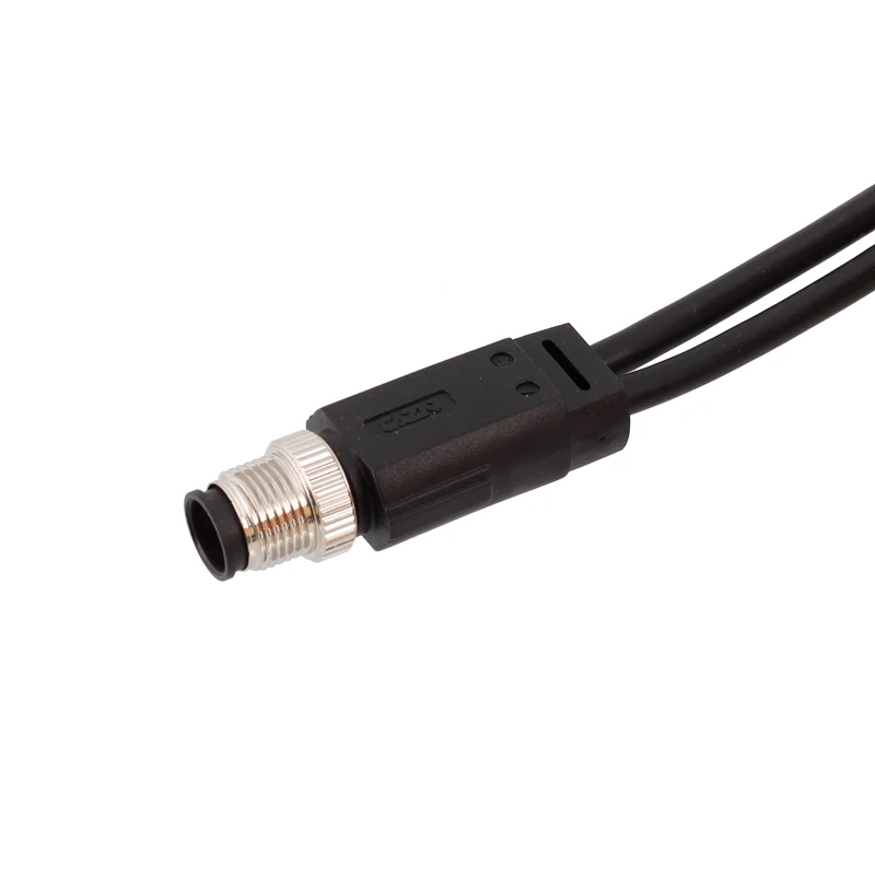 M12 circular connector PVC PUR cable waterproof IP67  distributor Bus adapter Y-Splitter sensor M12 Y shape plug connector