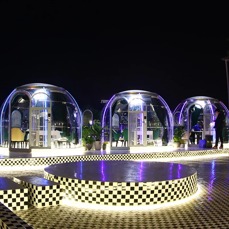 Transparent domes 2m/3m/4m/5m/6m/8m Clear Star Room Visual bubble room Customizable support from Factory made in China