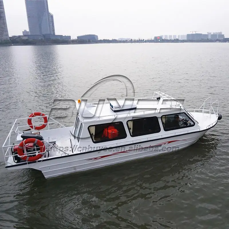 Factory Price Flush Deck Vessel Speed Boat 7.6 Meter 12-14 Persons Aluminium Boat Fun And Exciting Water Play Equipment