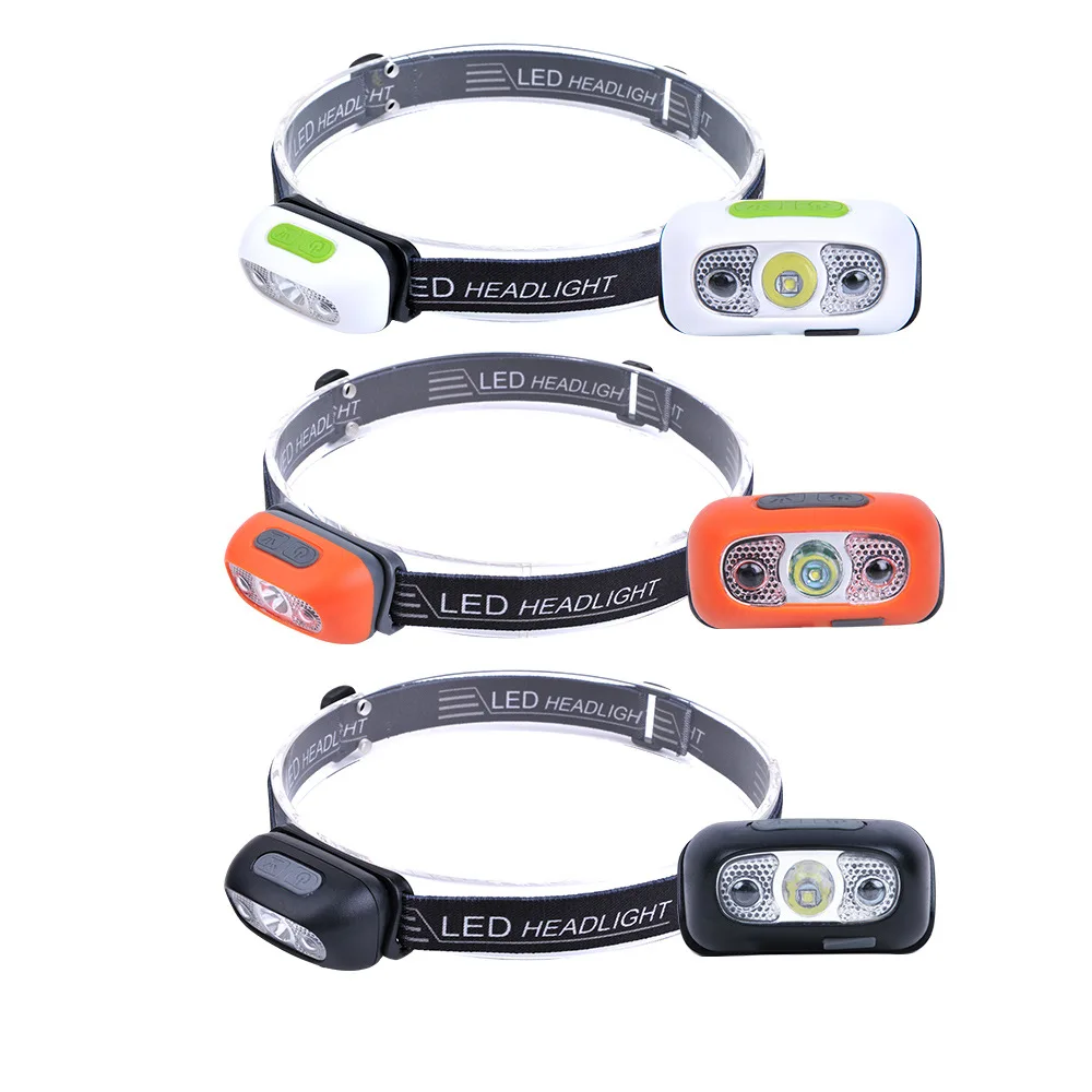 Ultra-Bright Usb Rechargeable Led Headlamp Headlight With Gesture Sensor for Running Jogging Fishing Camping