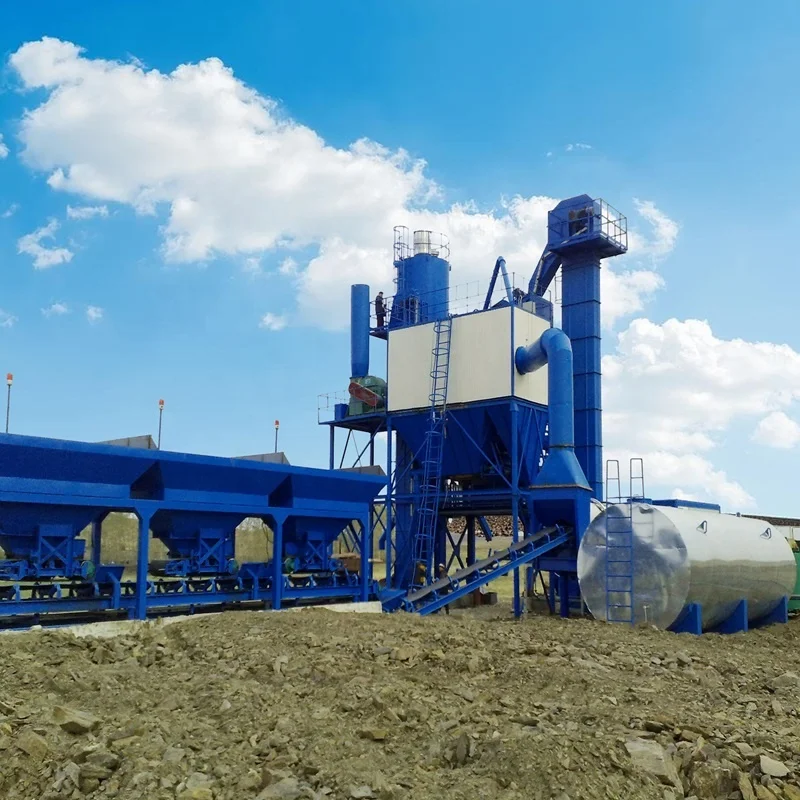 Asphalt Machine Mixing Plants Dry Batch Mix Portable Bitumin Drum Plant 80T/H Stationary Asphalt Mixing Plant Spare Parts