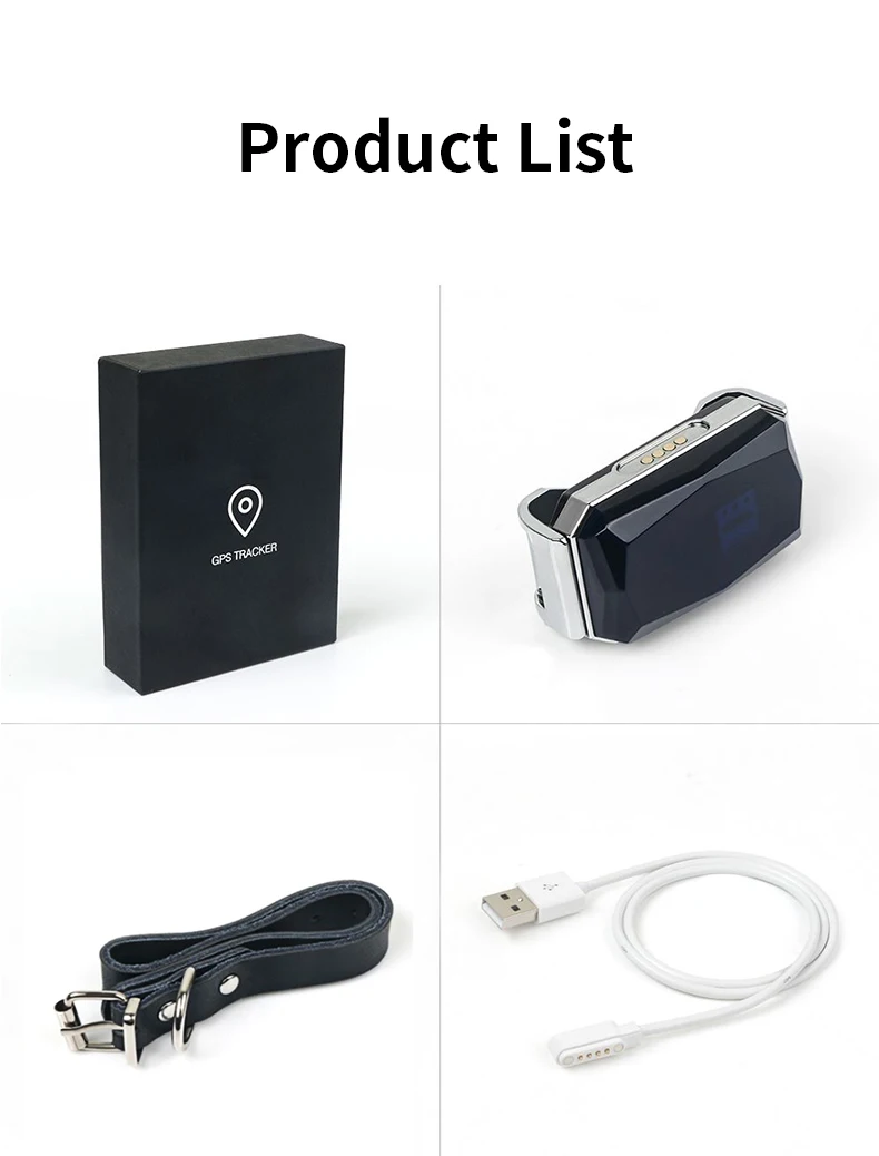 GPS Tracking Chip Real Time Puppy Cat GPS Tracker Collars Pet Locator with APP