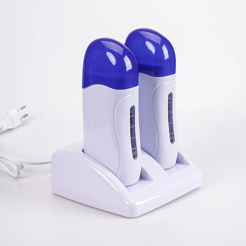 Professional Single-seat Double-body Depilator Wax Heater for Hair Removal Beauty Handheld Epilator Rod Unhairinuring Machine