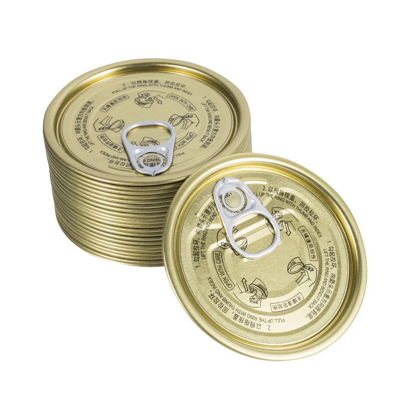 High Quality Tinplate Easy Open End Tin Can Lid easy open lid 307