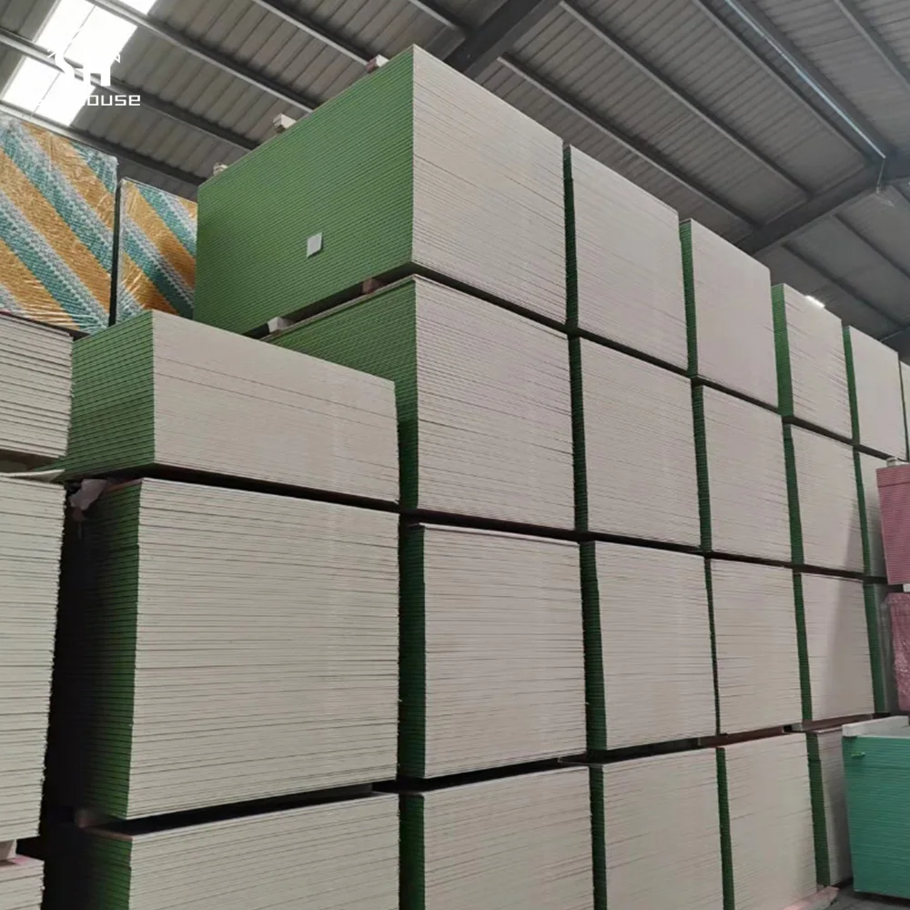 Mould Resistant Plasterboard 1200X2400Mm Exterior Water Resistant Building Renovation Sheetrock Plasterboard