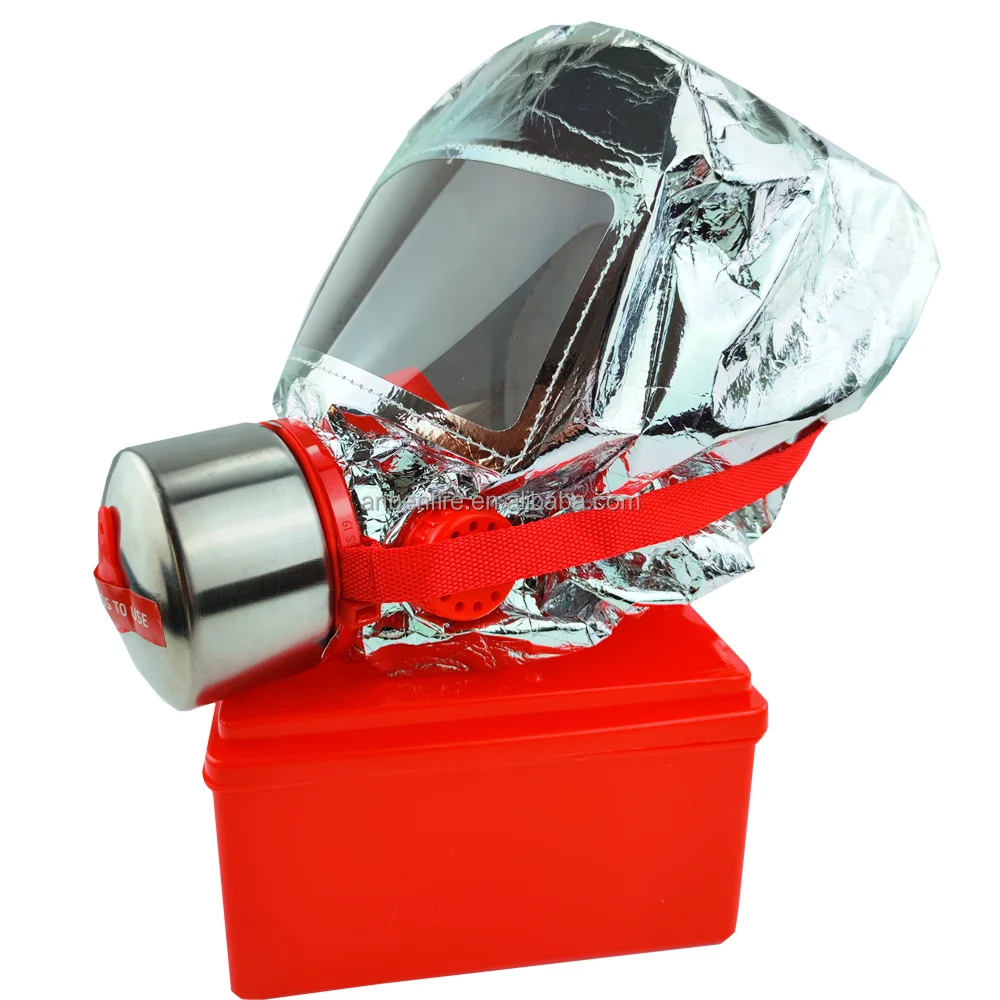 High Quality Safety Fire Escape Smoke Hood Fire Escape Self Rescue Equipment Breath Of Life Hood For Escape