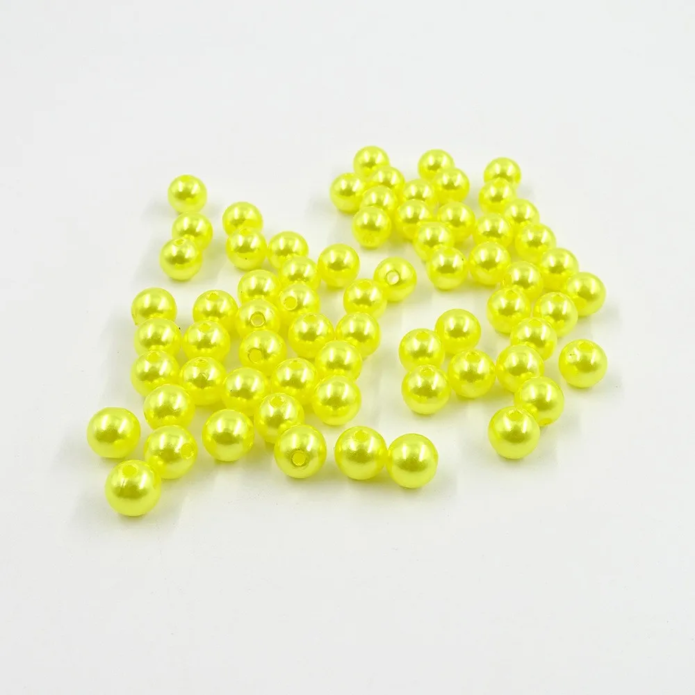 3mm To 30mm 500g/Bag For Earring Necklace Bracelet DIY Craft  Pearls Beads with Hole Loose Acrylic Beads Round Faux Pearl