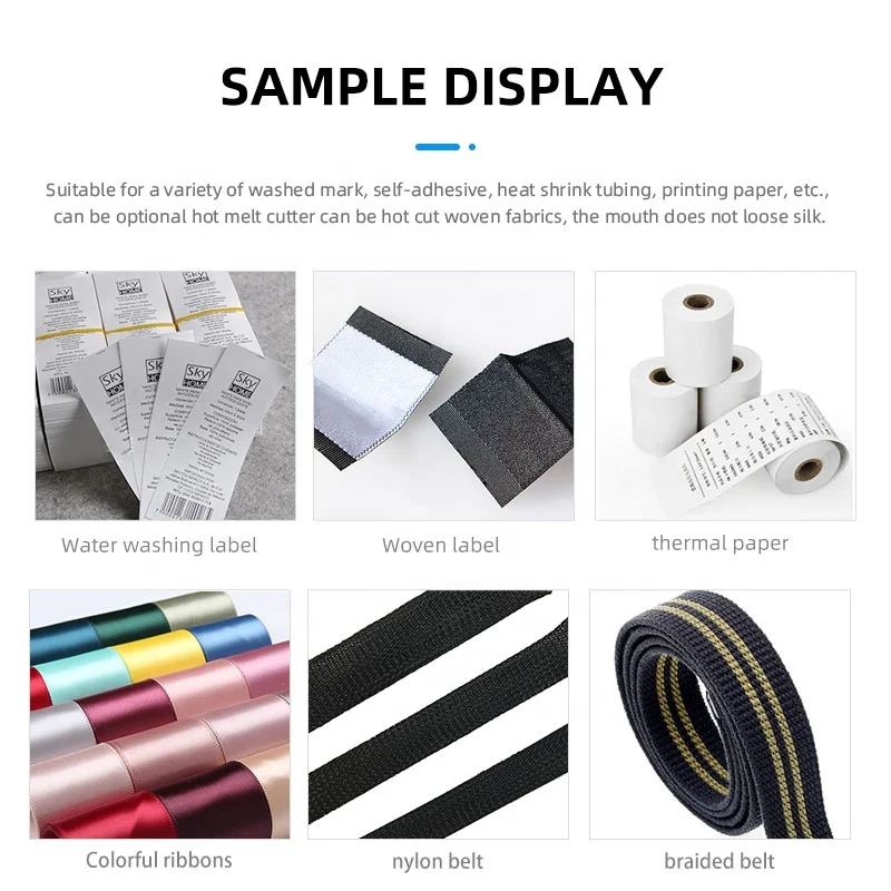 TR-LH201 Webbing Cutting Machine Automatic Hot and Cold Tape Cutter for Elastic Band Self Adhesive Tape Ribbon Zipper