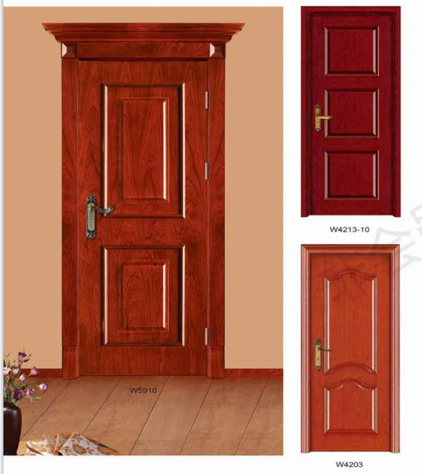 Customization Wholesale Good Quality Beautiful internal fire doors brown bedroom living room fire door