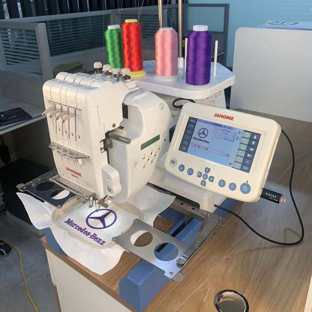 JANOME MB-4 высокоскоростная компьютеризированная плоский onehead для вышивальной машины (Япония) оригинальный серво клавиша компьютера мотор строительный продуктами