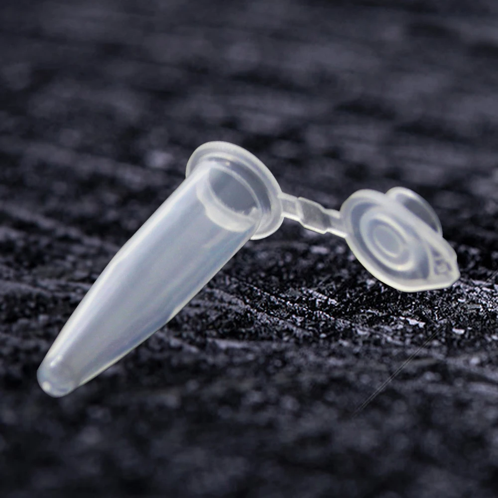 Eco Friendly Factory Direct Supply Plastic PP Material PCR Single Tubes with Flat Cap For Lab Test Use