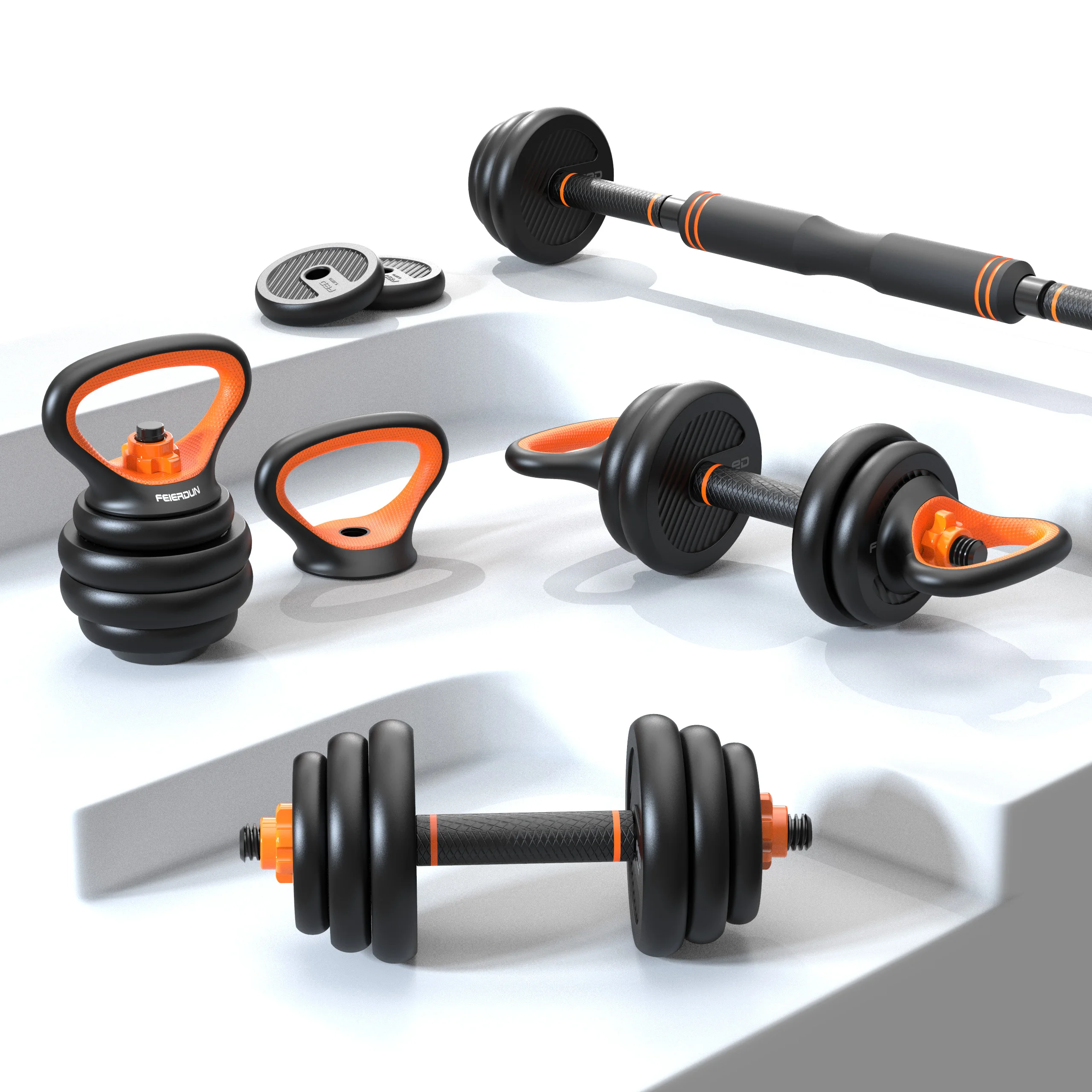 Various combination weights fitness adjustable environmental gym fitness dumbbell set
