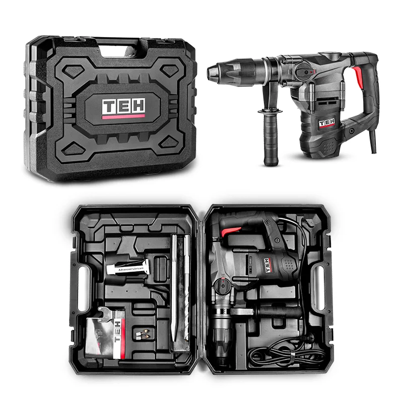 TEH 1600W 40mm SDS Plus Electric Power Rotary Drilling Hammer Tool Drill Machine