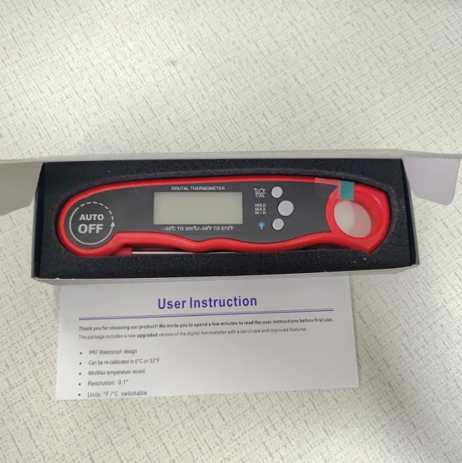 Meat thermometer food thermometer digital cooking food thermometers stainless steel probe with backlit display