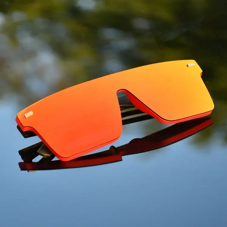 Custom Square Frame Cycling Sunglasses Tr90 Polarized Unisex Sport Sunglasses