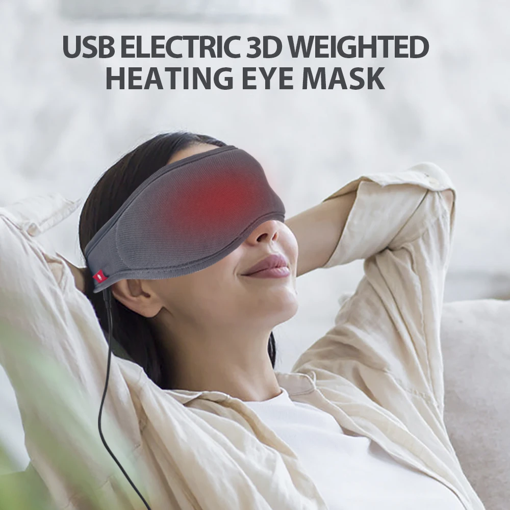 Pakcare USB Electric 3D Weighted Heating Eye Mask