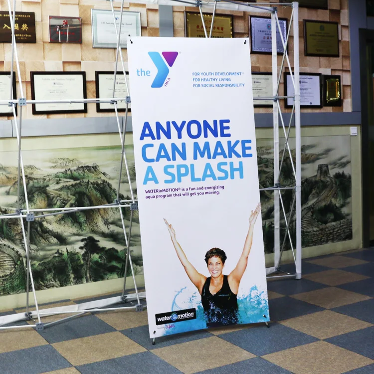 High Quality Custom XBanner Stand Wholesale Cheap Aluminium X Banner for Indoor Advertising and Exhibition Use