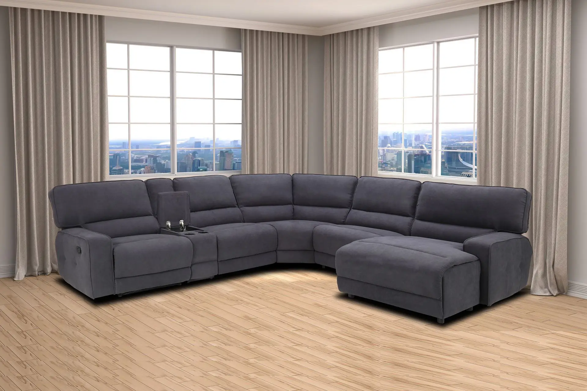 Light luxury corner couch ,China factory directly price L shaped sofas furniture Storage sofa set