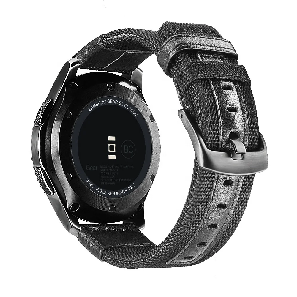 Спортивный ремешок нейлон часы сменный ремешок для часов браслет для samsung gear S3 22 мм