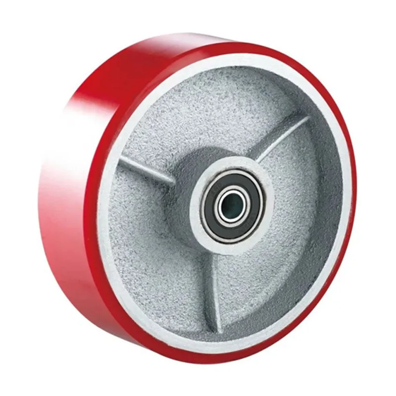 rotelle Caster Manufacturer Industrial  8' 200mm polyurethane wheels double bearing  adjustable heavy duty caster wheels