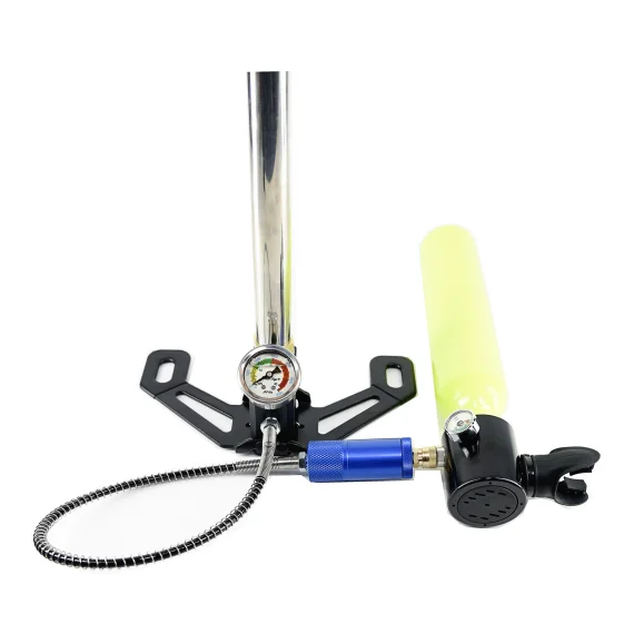 
Acecare diving equipment 200bar Cylinder Reinflatable Air bottle Oxygen tank 0.5L cylinders with hand pump suit 