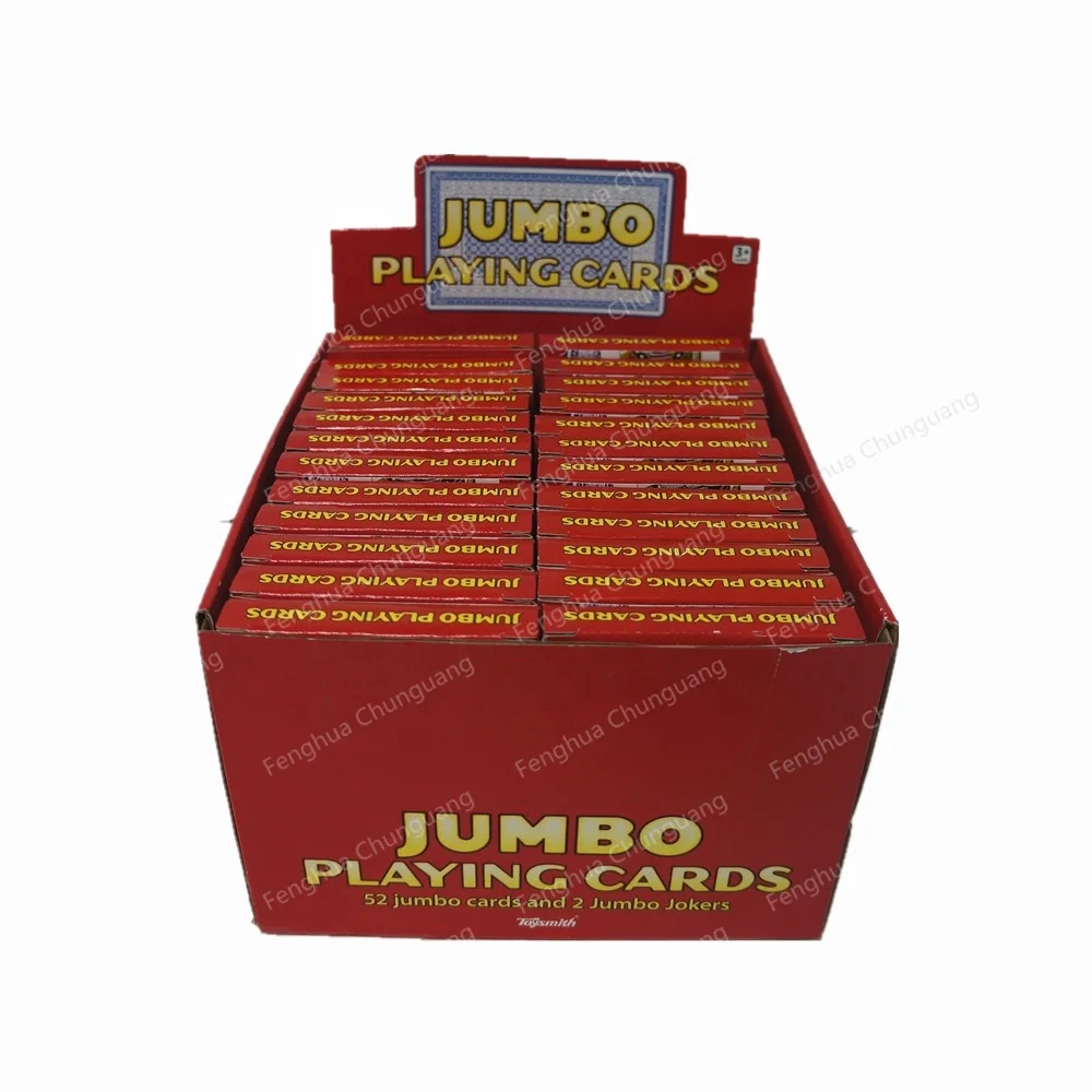 Standard Jumbo Advertising Custom Playing Cards Poker Paper