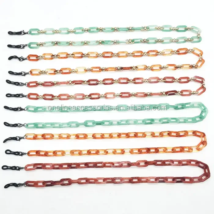Plastic Eyeglass Cord Glasses Strap Acrylic Sunglasses Rope Chain Acrylic Eye Glass Chains