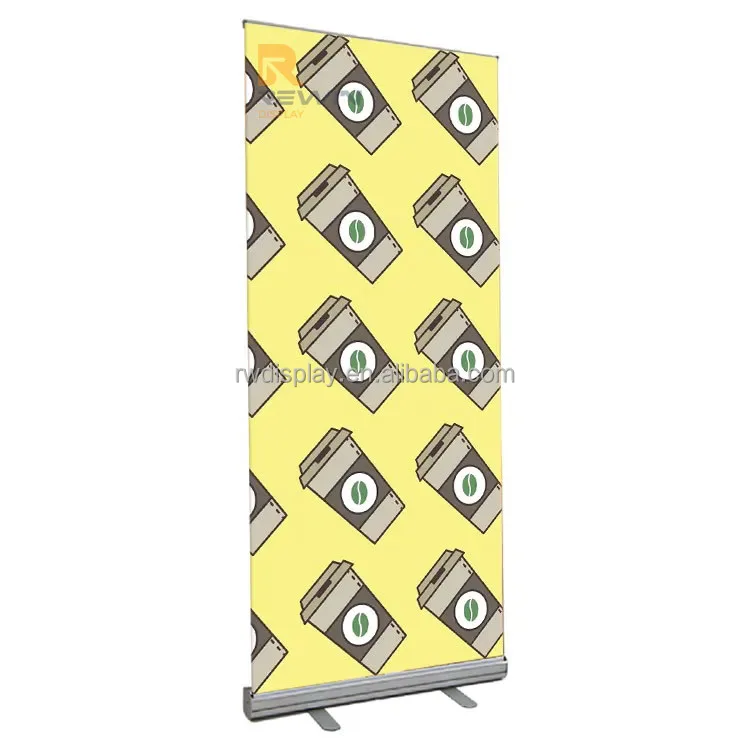Trade Show adjustable electric mini roll up banner stand moving with print