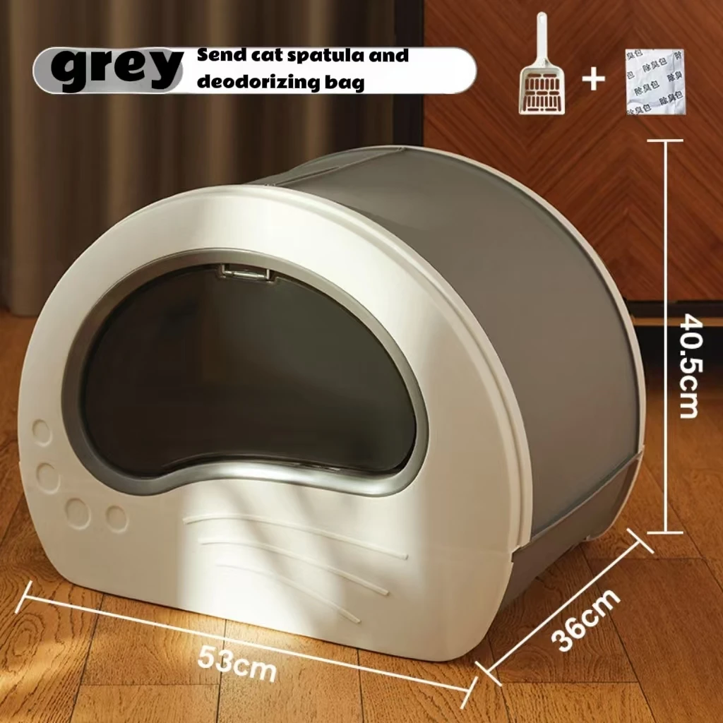 Factory Direct Sale Ultimate Convenience Lid And Odor Control Features Self-Cleaning Cat Litter Box