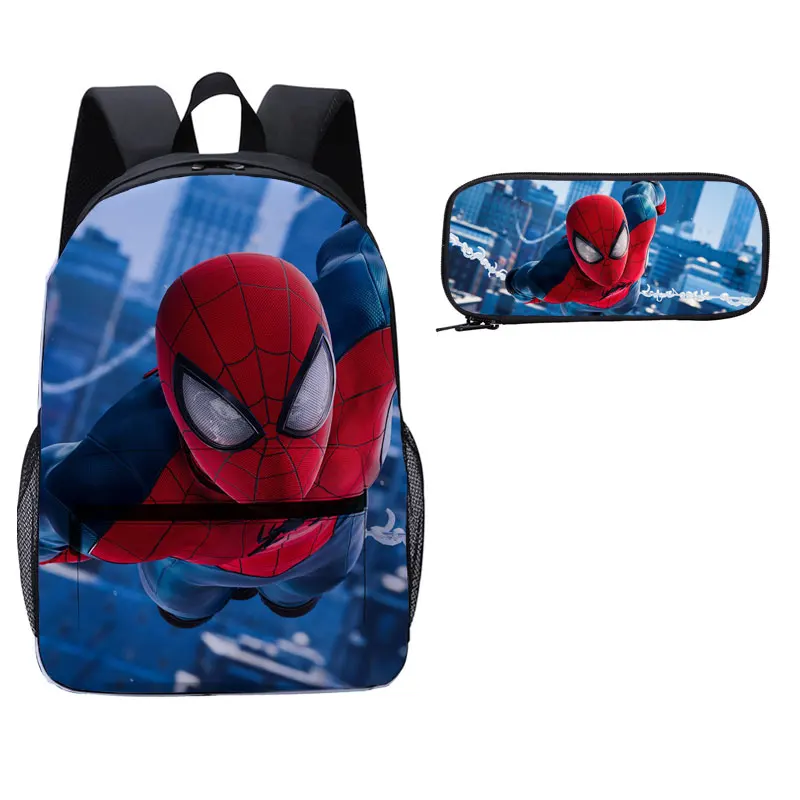 Mochilas escolar con cartuchera boys girls class bags 17inch backpack custom free printing school bag with pencil case