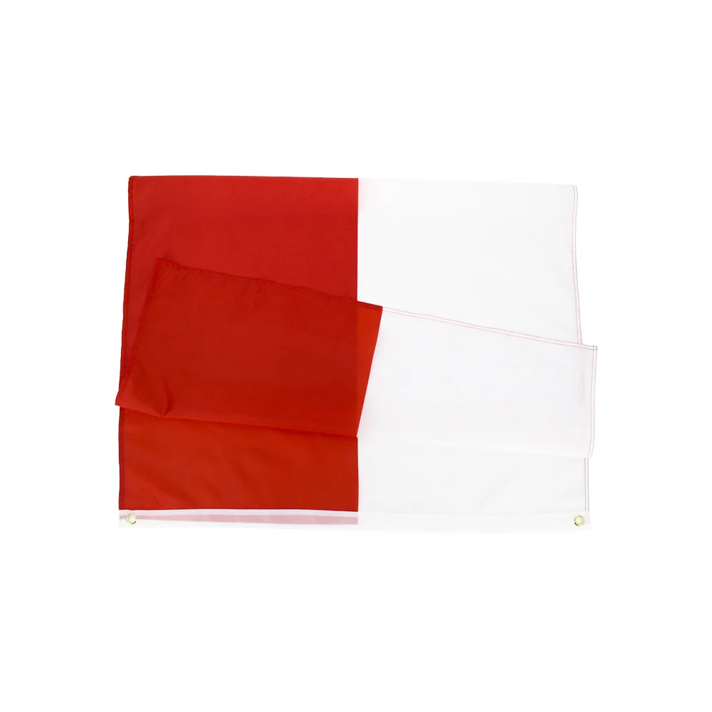 Good Quality Double Sided Polyester Red White Marking Pole Indonesia Flag