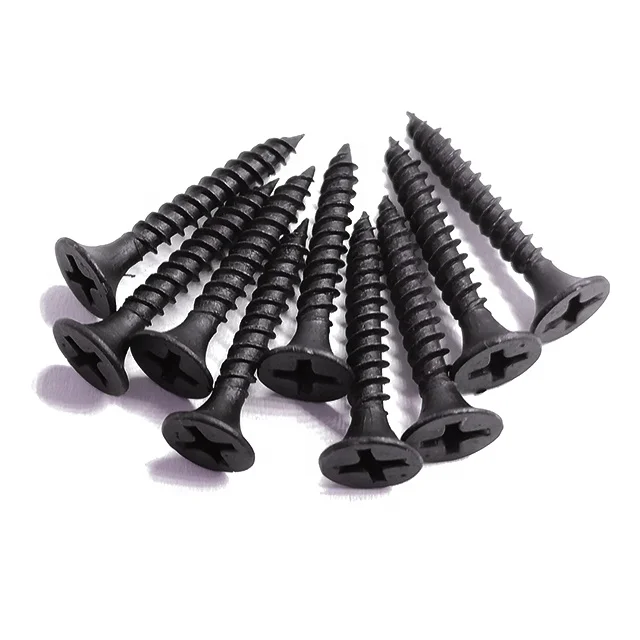 Factory Price Metal Drywall Black Phosphating Screws to Wood