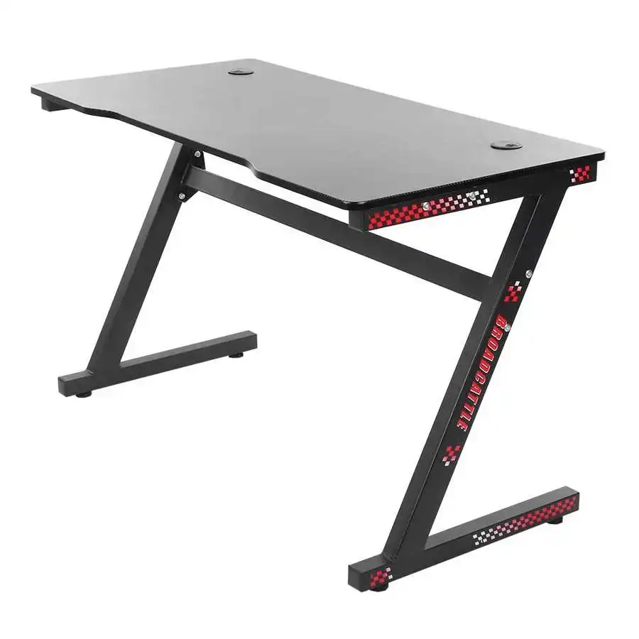 Новый профессиональный Эргономичный игровой стол со светодиодной RGB подсветкой, компьютерный стол для киберспорта, настольный столик для ноутбука с подставкой для чашки