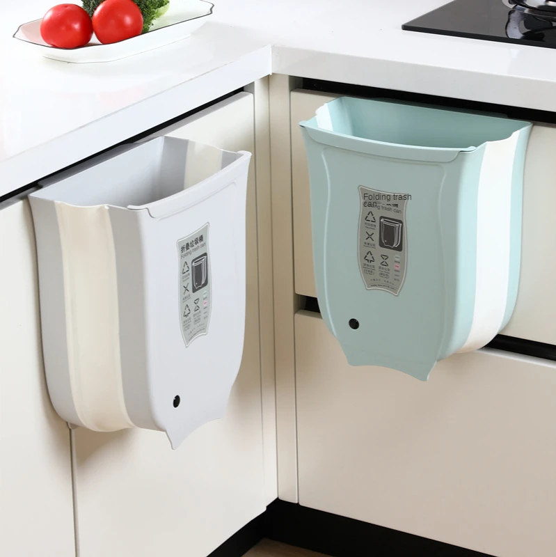 Настенное складное мусорное ведро, креативное домашнее мусорное ведро для сортировки, Кухонное мусорное ведро для уборки, автомобильный туалетный ведро